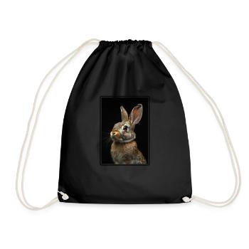 Bunny Bunny - Drawstring Bag - black - Front