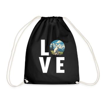 Bunny Bunny - Drawstring Bag - black - Front