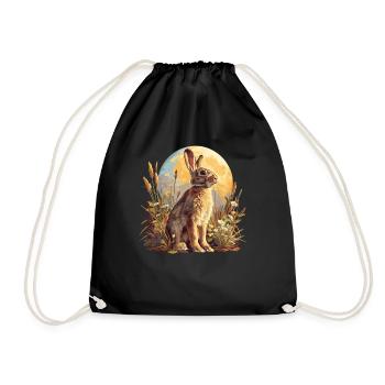 Bunny Bunny - Drawstring Bag - black - Front