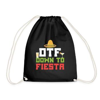 Cinco De Mayo DTF Down To Fiesta Sombrero - Sac de sport léger - noir - Devant