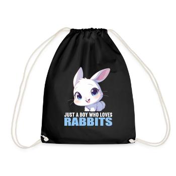 Bunny Bunny - Drawstring Bag - black - Front