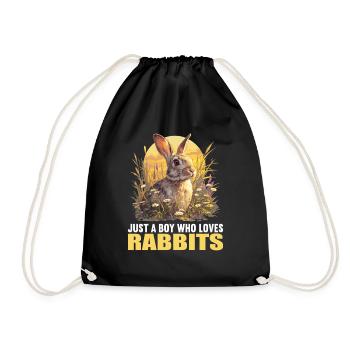 Bunny Bunny - Drawstring Bag - black - Front