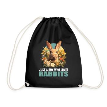 Bunny Bunny - Drawstring Bag - black - Front