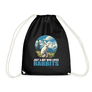 Bunny Bunny - Drawstring Bag - black - Front