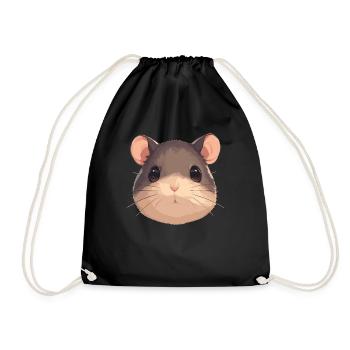 Rat Rat - Drawstring Bag - black - Front