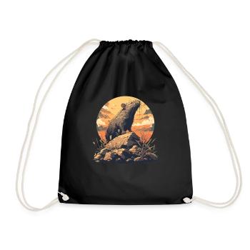 Rat Rat - Drawstring Bag - black - Front