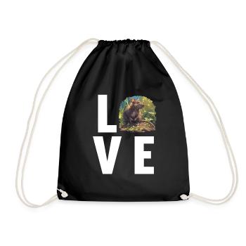 Rat Rat - Drawstring Bag - black - Front