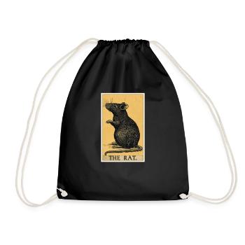 Rat Rat - Drawstring Bag - black - Front