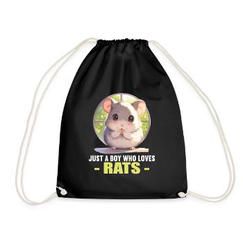 Rat Rat - Drawstring Bag - black - Front
