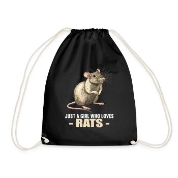 Rat Rat - Drawstring Bag - black - Front