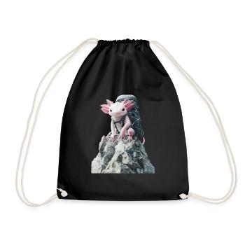 Axolotl - Turnbeutel - Schwarz - Vorne