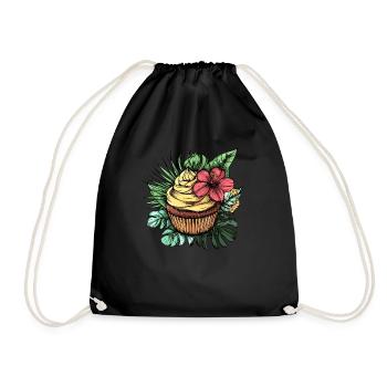 Tropical Cupcake - Sac de sport léger - noir - Devant