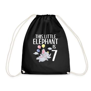 Elephant Lovers Gifts - Drawstring Bag - black - Front