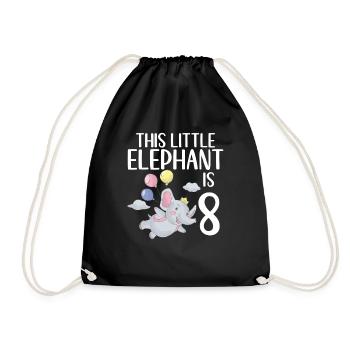 Elephant Lovers Gifts - Drawstring Bag - black - Front