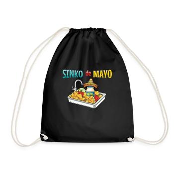 Sinko De Mayo Funny Cinco De Mayo Motif - Drawstring Bag - black - Front