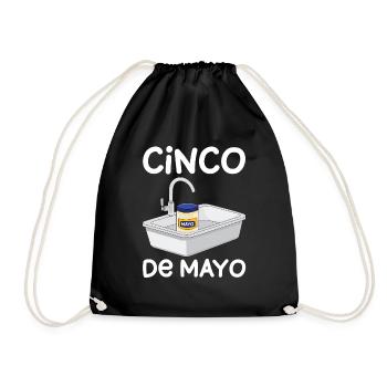 Cinco de Mayo Fun à l’évier - Sac de sport léger - noir - Devant