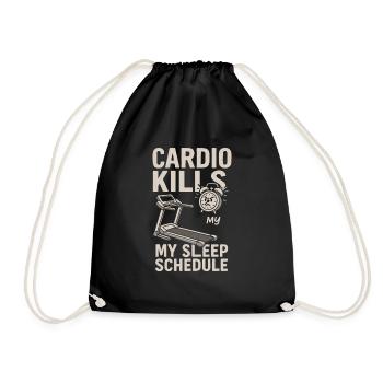 Morning Gym Regular Early Training Discipline - Drawstring Bag - black - Front