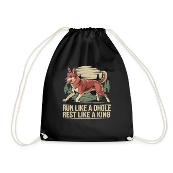 Dhole Lover Faune Canidé Chien sauvage asiatique - Sac de sport léger - noir - Devant