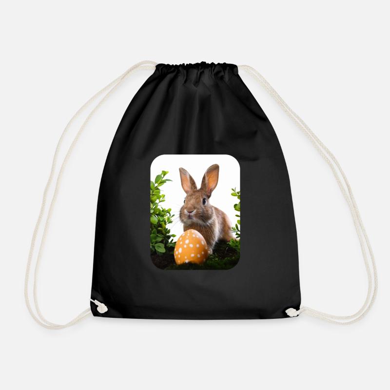 Lapin de Pâques - Sac de sport léger - noir