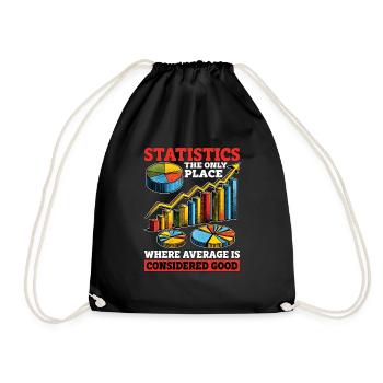 Statistiques Le seul endroit Comptable Statisticien - Sac de sport léger - noir - Devant