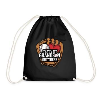 Baseball Mamie Mamie Joueur de baseball Grand-mère Grand-mère - Sac de sport léger - noir - Devant