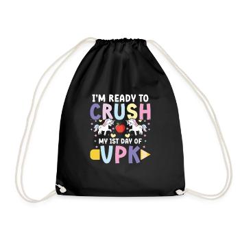 Je suis prêt à commencer ma première journée de vpk - Sac de sport léger - noir - Devant