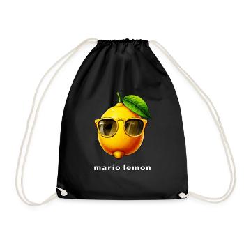 LEMON mario lemon - Drawstring Bag - black - Front