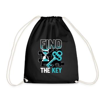 Escape Room Find The Key - Drawstring Bag - black - Front
