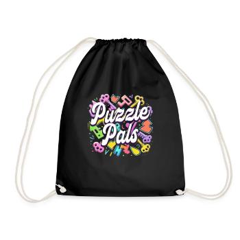 Escape Room Puzzle Pals - Drawstring Bag - black - Front