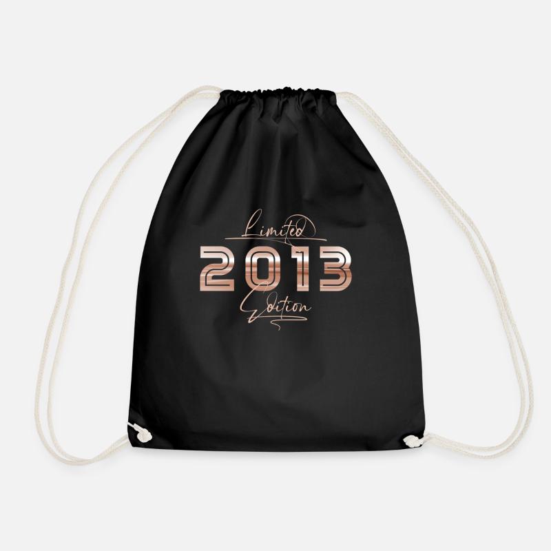 Limited 2013 Edition Retro Geburtstag Geschenk - Turnbeutel - Schwarz