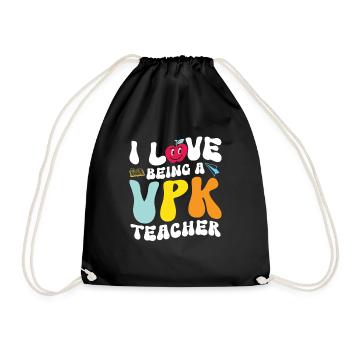 Ich Liebe Es, VPK -Lehrer Zu Sein - Turnbeutel - Schwarz - Vorne