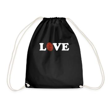 Love Forensics Science Geek Forensic Investigator - Drawstring Bag - black - Front