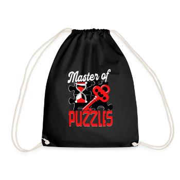 Escape Room Master Of Puzzles - Drawstring Bag - black - Front