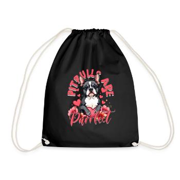 Pitbull Pitbulls Are Purrfect - Drawstring Bag - black - Front