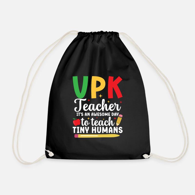 Vpk -lehrer Es Ist Ein Großartiger Tag, Um Mit - Turnbeutel - Schwarz