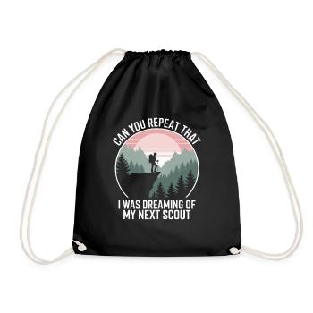 Scout Guide Scout Camping - Drawstring Bag - black - Front