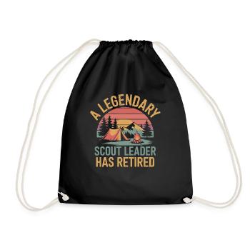 Scout Guide Scout Camping - Drawstring Bag - black - Front