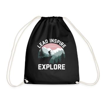 Scout Guide Scout Camping - Drawstring Bag - black - Front