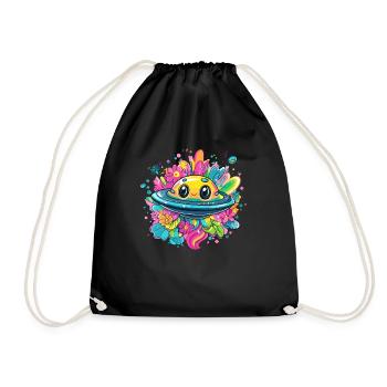 Douce aventure OVNI - Sac de sport léger - noir - Devant