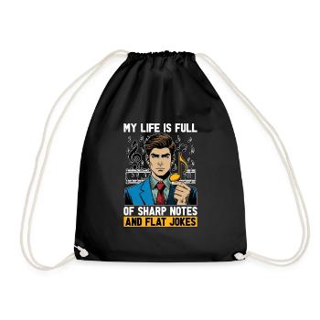 Music Teacher My Life Is Full Of Classical Music - Drawstring Bag - black - Front