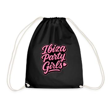 Ibiza Party Girls - Drawstring Bag - black - Front