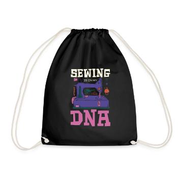 La couture est dans mon ADN Motif de tailleur drôle - Sac de sport léger - noir - Devant
