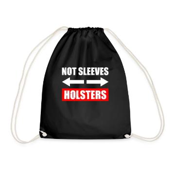 Pas de manches Holsters Musculation Bodybuilders - Sac de sport léger - noir - Devant