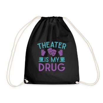 Le théâtre musical est ma conception de théâtre de drogue - Sac de sport léger - noir - Devant