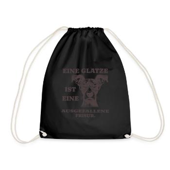 Baldness is an unusual hairstyle - Drawstring Bag - black - Front