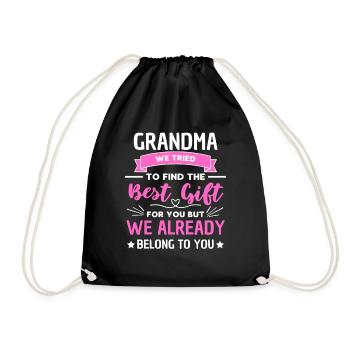 Lustiger Oma Spruch Großmutter Design - Turnbeutel - Schwarz - Vorne
