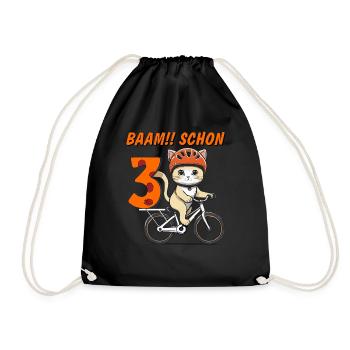 VÉLO CHAT BAAM !! DÉJÀ TROIS - Sac de sport léger - noir - Devant