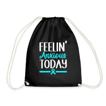 Anxiety disorder Anxiety disorder - Drawstring Bag - black - Front
