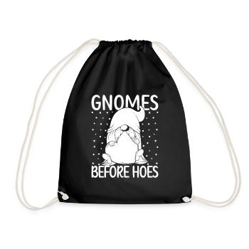 Gnome Costume Hommes Gnomes Avant Houes Gnome - Sac de sport léger - noir - Devant
