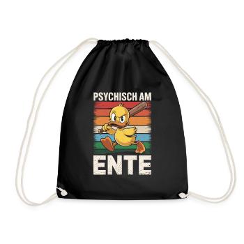 Psychically on the duck - Drawstring Bag - black - Front